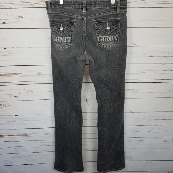G-UNIT Clothing Co. Low Rise Dark Gray Jean's 9 - Picture 3 of 7